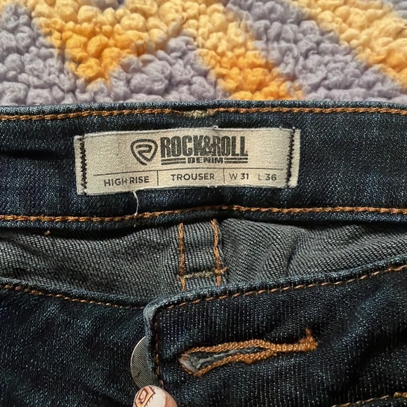 High Rise Rock & Roll Denim Trousers - Picture 5 of 9